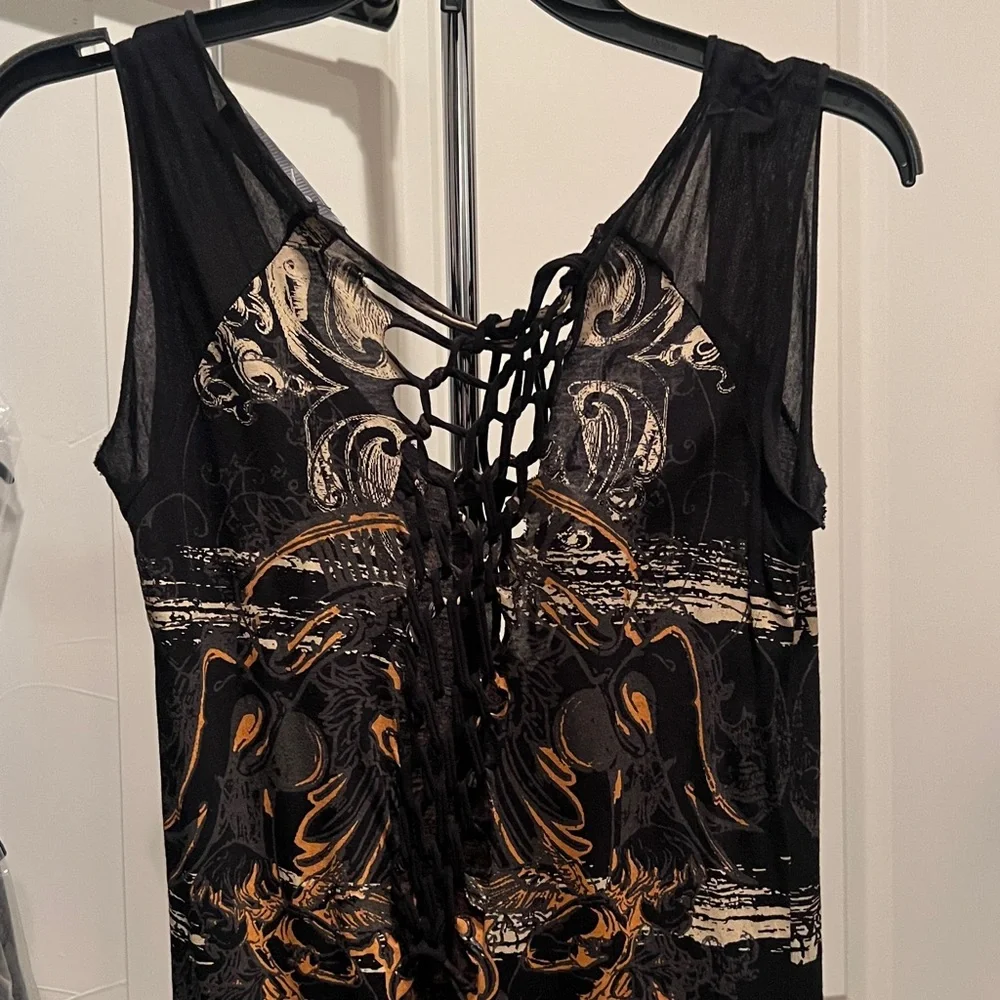 Anama Black and Orange Dress - Picture 2 of 5